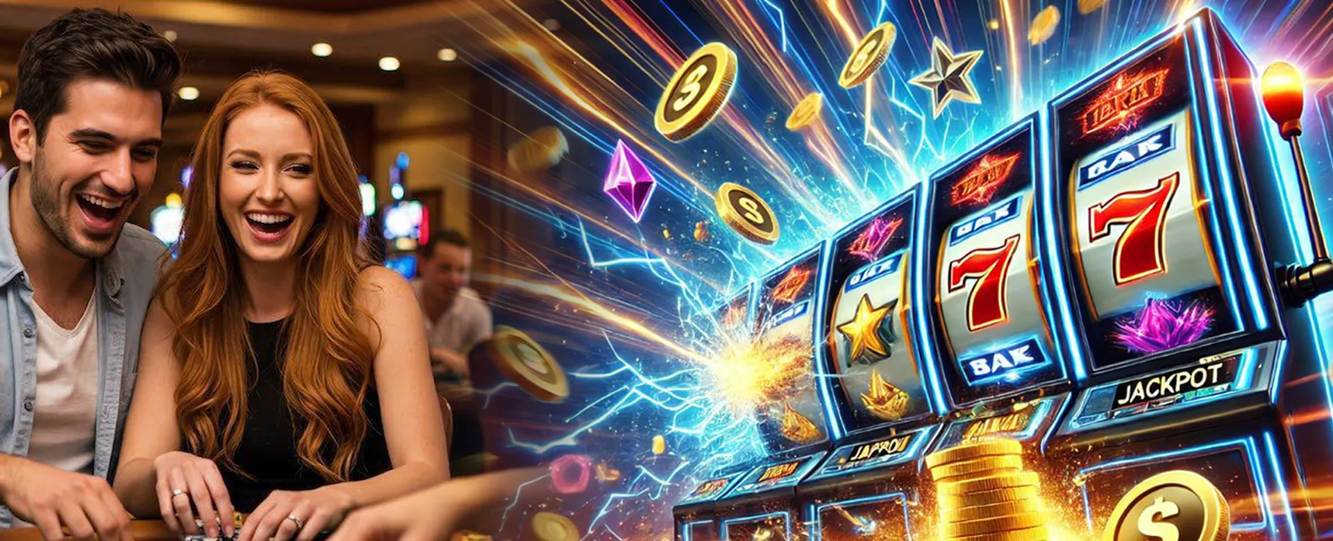 58jl Blog Banner with gaming elements and golden accents